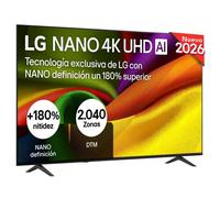 TV LG NANO 4K UHD AI 75NU8E0B3LA 75" 4K UltraHD 60Hz Smart TV WebOS HDR10