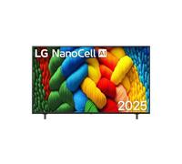 TV LG NanoCell AI NANO80 65" 4K UltraHD 60Hz Smart TV WebOS HDR10+ HLG AI Sound Pro