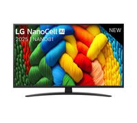 TV LG NanoCell AI NANO81 (2025) 43" UHD 4K Negra - 43NANO81A6A