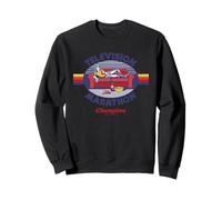 TV Marathon Champ Sarcastic Retro Vintage Funny Adult Humor Sudadera
