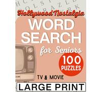 TV & Movie Word Search for Seniors - Large Print: 1950s-1980s Classic Shows & Hollywood Nostalgia (Memory Lane Series)