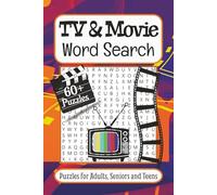 TV & Movie Word Search Puzzle Book: Word Searches with Easy to Read Print about all things Television Shows, Movies, Series and More | 6x9 inches, 130 ... Gift for Vacations, Holidays and Free Times