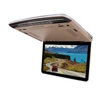 TV para Automóvil, Pantalla de Monitor Superior para Automóvil de 13.3 Pulgadas, Monitor de Reproductor de Automóvil 1080P, Pantalla Montada en el Techo con Luz de Doble Color para Autobuses, SUV,