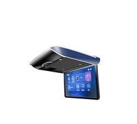 TV para Reposacabezas Monitor de coche plegable automático pantalla IPS 17,3 pulgadas reproductor vídeo eléctrico montaje en techo TV USB FM(15.6 inch Blue)