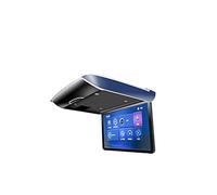 TV para Reposacabezas Monitor de coche plegable eléctrico 15,6 pulgadas, reproductores vídeo abatibles hacia abajo, pantalla montaje en techo TV, IPS, USB, FM, BT(17.3 inch Blue)