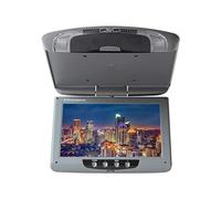 TV para Reposacabezas Monitor de techo coche 9 pulgadas, pantalla LCD Digital TFT, abatible hacia abajo, montaje en vídeo Multimedia superior(9 inch Gray)