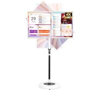 TV Portátil con Pantalla Táctil 24/27/32 Pulgadas, Smart TV Android 4K con Ruedas con Soporte Giratorio Completo, Pantalla Incell 1080p, Duración De Batería 8H, 4+64GB/8+128GB(32in,8+128GB(4K))