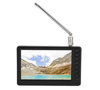 TV Portátil de 5 Pulgadas, Mini Televisión Digital ISDB T, Soporte de Formato de Video 1080P, Batería Recargable de 1500 Mah, Sintonizador de Alta Sensibilidad con Radio FM