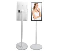 TV Portátil sobre Ruedas, 24 Pulgadas TFT HD LCD Standbyme TV Portátil, Pantalla Táctil Giratoria 4G+64G Pantalla de Teléfono Casting TV Portátil sobre (Enchufe Europeo 100-240 V