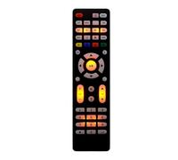 TV Remote Control, Smart Remote Replation, Accurate Button Feedback Controller, Estable Signal Transmission Device, Ideal para Home Elderly Family Friends, Black