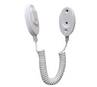 TV Remote Holder - Vertical Cable Anti Loss System, Flexible Coiled Tether, Secure Controller Management Station, Ideal for Bedrooms Workplaces and Home Theater Entertainment Centers