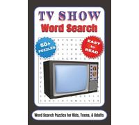 TV Show Word Search Puzzle Book: Word Searches with Easy to Read Print about TV Shows, Entertainment, Streaming and More | 6x9 inches, 110 pages | 50+ Puzzles … Gift for Vacations, Holidays, and Free Time