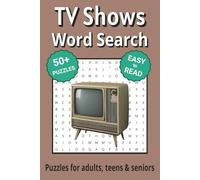TV Shows Word Search Puzzle Book: Search with Easy to Read Print about TV Shows and More | 6x9 inches, 110 pages | 50+ Puzzles ... Gifts for Vacations, Holidays & Free Times