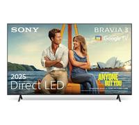 TV Sony LED BRAVIA 3 K-65S3 65" 4K UHD Smart TV Google TV Triluminos Pro Dolby Vision