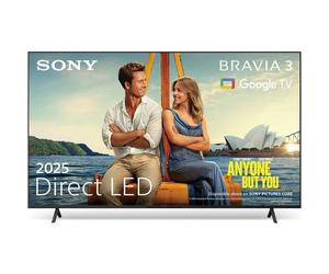 TV Sony LED BRAVIA 3 K-85S3 85" 4K UHD Smart TV Google TV Triluminos Pro Dolby Vision