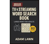 TV & Streaming Word Search Book: Large Print for Adults Medium Difficulty 60 Puzzles
