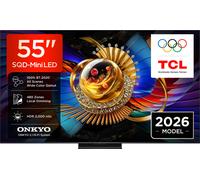TCL 55Q7D Pro Televisor 55 Pulgadas SQD-Mini LED 4K Smart TV, HDR 2000 nits, 144Hz Motion Clarity Pro, Onkyo 2.1, Dolby Vision IQ & Atmos, Game Master, Google TV, Exclusivo Online