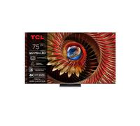 TCL 75C8K, 75'' QD-Mini LED TV, 4K HDR Premium 4500 nits, ZeroBorder™, Smart TV with Google TV (Dolby Vision IQ and Atmos, CrystGlow WHVA Panel, Audio by Bang & Olufsen, Motion Clarity Pro 144 Hz)