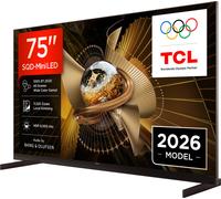 TCL TV 75X11L 75" SQD-Mini LED, 4K HDR 9000 nits y 10520 Zonas de atenuación, Smart TV con Google TV (Dolby Vision IQ y Atmos, Audio by Bang & Olufsen, 144 Hz, Control por Voz Manos Libres)