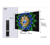 TV TCL QD Mini LED 75A400U 75" 4K UltraHD 144Hz Smart TV Google TV Dolby Vision IQ