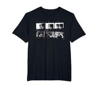 TV Times - Tira de Fotos de Lennon Mccartney de los Beatles Camiseta, Hombre Tallas Grandes, Negro, 2X Alto