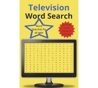 TV Word Search Book: 50+ Puzzles & Solutions | Take a break from the real TV with this book | 6x9 inches and 110 pages
