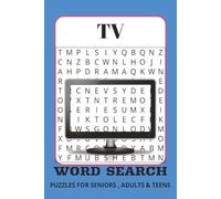 Tv Word Search Puzzle Book: Word Searches with Easy to Read Prints about TV, Funny Words, 6x9 Inches, 120 pages, 60 puzzles, gifts for vacation, free ... relief, Brain Exercise and anxiety relief