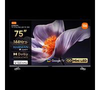 XIAOMI TV S Pro Mini LED 75,Smart TV,Dolby Vision,Dolby Atmos,4k QLED,144Hz,Google TV,HDR 10+,Triple Tuner,DVB T2,MEMC,DTS-X,Harman AudioEFX，Prime Video,Google Assistant,Airplay2