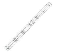 TVAAGHBCBR 3 uds Tira Led de retroiluminación de TV Compatible for LG 43 Pulgadas UHD_LED Arry_A-Type_161024 43LV340H LC43490057A LC43490086A LC43490088A LC43490089A