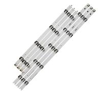 TVAAGHBCBR 4 Juegos de Tira de iluminación LED 9 lámparas compatibles for LG 43" V16 ART3 2563 6916L-2563A 43uH6500 Lc430dgg LC430DUE Fj M1 A1 M2 43UH676V 43UH650V(1set(6pcs))