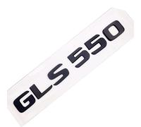 TVAAGHBCBR Emblema Trasero del Coche, Letras numéricas, Pegatina for Coche Compatible for Mercedes Benz GLS 550 GLS550, Plateado Cromado/Negro Mate(Matte Black-Flat)