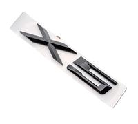 TVAAGHBCBR Pegatina con Letras Negras cromadas ABS for el Maletero del Coche, Compatible con BMW X1, E84, F48, X3, E83, F25, X5, E53, E70, F15, X6, E71, F16 GT.(X5 Glossy Black)