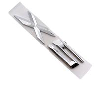 TVAAGHBCBR Pegatina con Letras Negras cromadas ABS for el Maletero del Coche, Compatible con BMW X1, E84, F48, X3, E83, F25, X5, E53, E70, F15, X6, E71, F16 GT.(X5 Chrome)