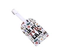 TVD - Etiquetas de equipaje para maletas, película de vampiros, etiquetas de maleta de piel sintética en My TVD Era, etiquetas de bolsa de viaje, mercancía TVD (TVD Tag)