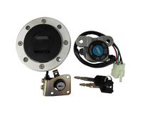 TVGOPBGF Compatible con Suzuki para GS500 1989-2000 para GSF250 para Bandit 77A VS S 1997-2000 Tapa Tanque Combustible Motocicleta Cerradura Interruptor Encendido Llave Asiento