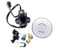 TVGOPBGF para CN250 para Helix 1986-2007 1 Juego Cerradura Motocicleta con Interruptor Encendido Tapa De Tanque Combustible Cerradura Asiento Kits Motocicleta OEM: 35010-KS4-711