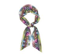 TVGPYBXF Bufanda de moda para mujer, diseño de unicornio y cuento de hadas, un accesorio versátil y elegante para todas las estaciones, perfecto para usar en capas y regalar, color negro, talla única