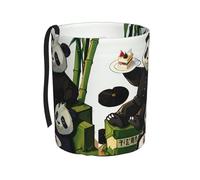 TVGPYBXF Cubo de basura para automóvil Pandas of Father and Son - Cubo de basura para automóvil a prueba de fugas, sin olor, te permite viajar limpio e higiénico.