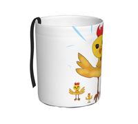 TVGPYBXF Rooster in The Square - Cubo de basura cuadrado para coche, a prueba de fugas, sin olor, te permite viajar limpio e higiénico.