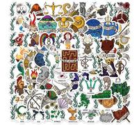 TVIVID 55 calcomanías estéticas de graffiti de la mitología del Dios griego, para manualidades, álbumes de recortes, laptop, pared, coche, cuaderno, diario, decoración