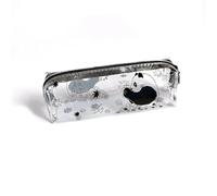 TVIVID Bonito estuche para lápices de panda para estudiantes, niños, niñas, bonito estuche de lápices de panda transparente de alta capacidad para guardar artículos de papelería, otoño