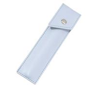 TVIVID Estuche con cierre de botón para un solo bolígrafo, funda protectora de piel sintética suave, Blue