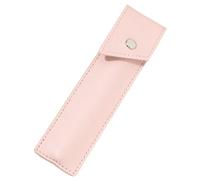 TVIVID Estuche con cierre de botón para un solo bolígrafo, funda protectora de piel sintética suave, Pink