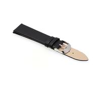 TVKSIPAR 1 Uds 12MM 14MM 16MM 18MM 20MM 22 MM relojes de cuero de grano suave pulsera correa de reloj hombres y mujeres correas(Black,12mm)