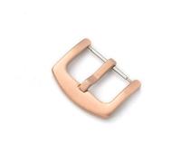 TVKSIPAR 16 18 20mm 22mm 24mm 26mm Cierre de correa de reloj de acero inoxidable mate cepillado reemplazo correa de reloj piezas de reparación de hebilla negro dorado(Rose Gold,26mm)