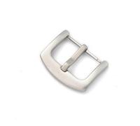 TVKSIPAR 16 18 20mm 22mm 24mm 26mm Cierre de correa de reloj de acero inoxidable mate cepillado reemplazo correa de reloj piezas de reparación de hebilla negro dorado(Silver,22mm)