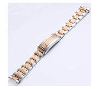 TVKSIPAR 20 Mm 21 Mm Apto For Rolex Apto For Daytona Apto For Oyster Apto For Perpetual Apto For Submariner Apto For Seiko NH35 Correa De Reloj Pulsera Correa De Reloj De Acero Inoxidable Macizo(Silve