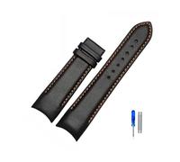 TVKSIPAR 22 Mm 23 Mm 24 Mm Correa De Reloj De Extremo Curvo De Cuero Genuino Apta For Correa De Reloj For Tissot 1853 Apto For COUTURIER T035627A T035407A T035439 Correa For Hombres(Oragne line-no BK,