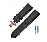 TVKSIPAR 22 Mm 23 Mm 24 Mm Correa De Reloj De Extremo Curvo De Cuero Genuino Apta For Correa De Reloj For Tissot 1853 Apto For COUTURIER T035627A T035407A T035439 Correa For Hombres(Oragne line-roegol