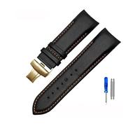 TVKSIPAR 22 Mm 23 Mm 24 Mm Correa De Reloj De Extremo Curvo De Cuero Genuino Apta For Correa De Reloj For Tissot 1853 Apto For COUTURIER T035627A T035407A T035439 Correa For Hombres(Oragne line-gold,2